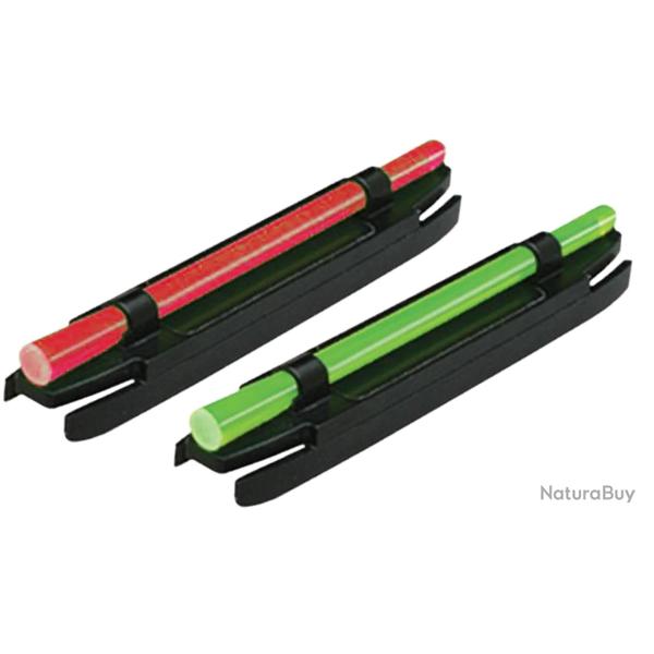 Guidon magn�tique 1 fibre bande 5,7 � 8,2 mm rouge ou vert - Hi-Viz Rouge - S300.R