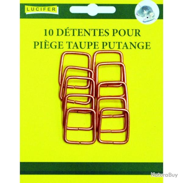 D�tentes pour pi�ges � taupe (par 10) d�tentes pour pi�ges � taupe Putange (x10)