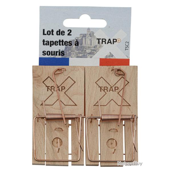 Tapette � souris en bois, lot de 2 Lot de 2 tapettes � souris