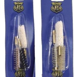 Lot de 3 brosses embout m&acirc;le Cal. 44.50