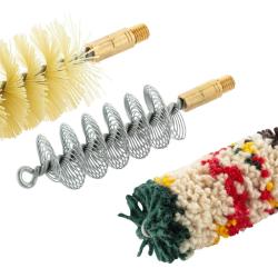 Set de trois brosses spirales pour armes &agrave; canon lisse Cal.20