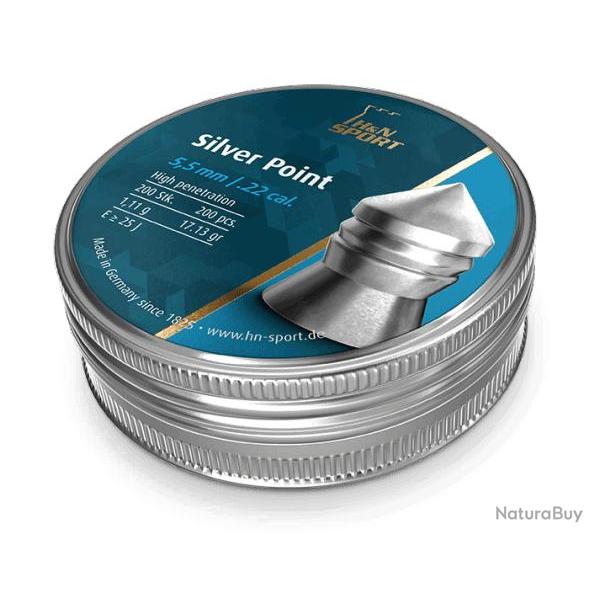 Plombs Silver Point H&N SPORT 4,5 mm / 5,5 mm 4,5 mm - Bo�te de 400