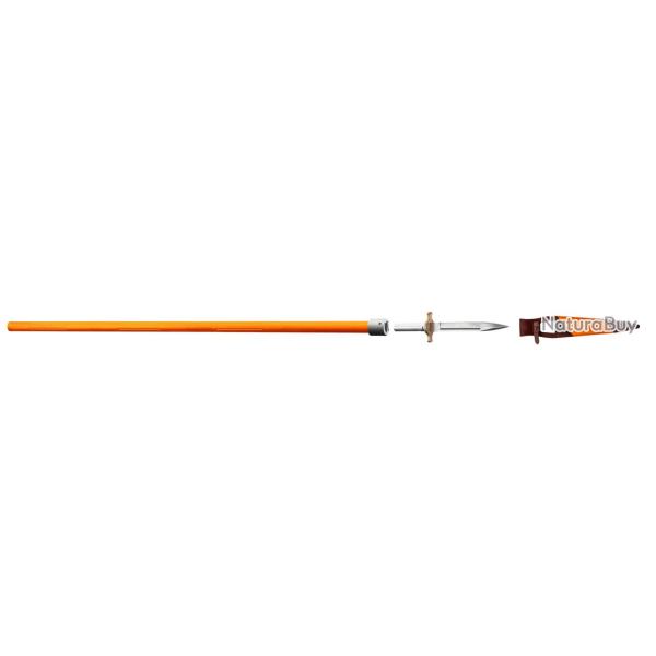 Epieu de battue HOURVARI le traqueur manche orange Epieu � hampe orange