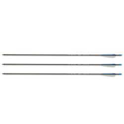 Pack de 3 fl&egrave;ches en carbone Frontier ID6.2 800 30 pouces avec plumes naturelles