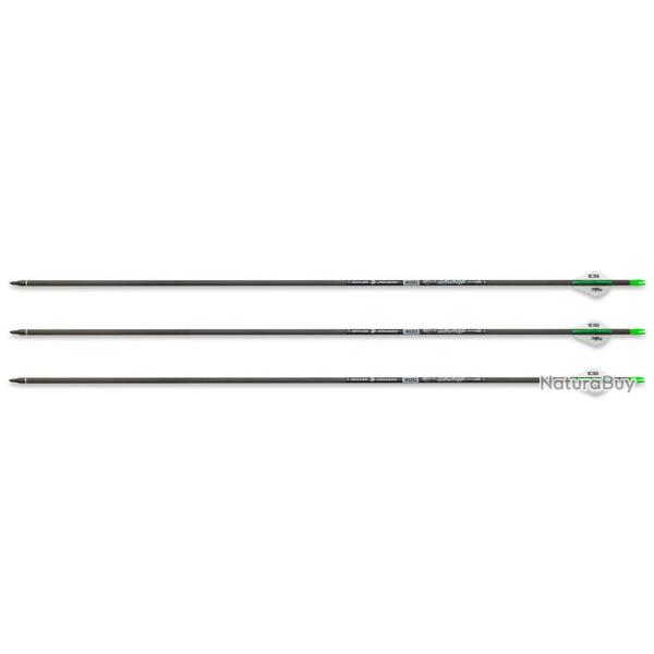 Pack de 3 fl�ches en carbone Savage ID6.2 400 30 pouces avec plumes Blazer LOT DE 3 FL�CHES CARBONE 