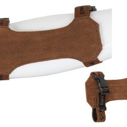 Prot&egrave;ge-bras Traditionnel en Cuir Naturel 18 cm