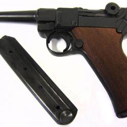 Pistolet Denix Luger P08 Parabellum crosse bois Pistolet Luger bois