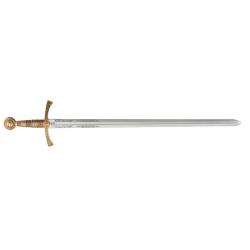 R&eacute;plique Denix d'&eacute;p&eacute;e m&eacute;di&eacute;vale Fran&ccedil;aise EPEE FLEUR DE LYS FOURREAU BLEU 109 CM