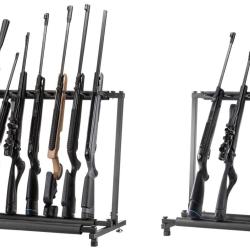 R&acirc;telier vertical en m&eacute;tal pour armes 9 armes