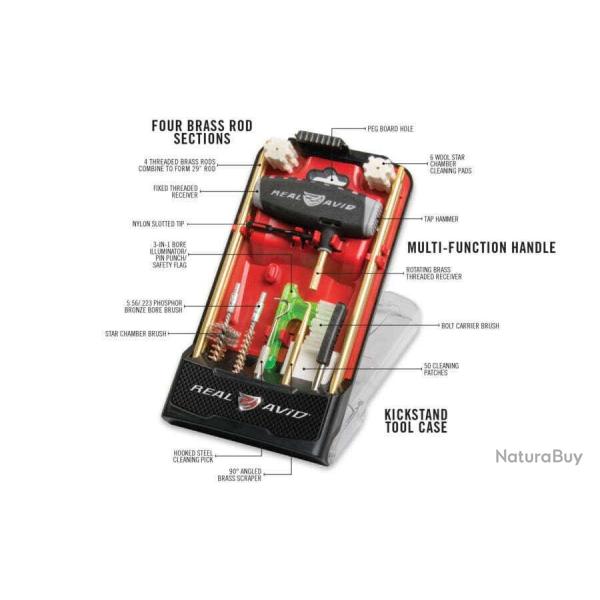 Real Avid kit de nettoyage AR15 PRO Kit Nettoyage AR15 Pro