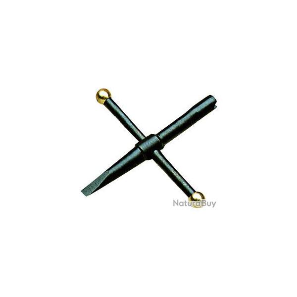 Cl� cruciforme 5 mm avec tournevis sp�cial revolver