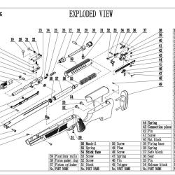 Pi&egrave;ces d&eacute;tach&eacute;es pour carabine &agrave; air BENNING SCREW N&deg;53