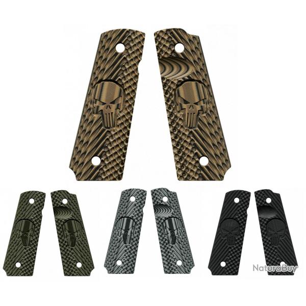 Plaquettes pour 1911 VZ GRIPS CK OPERATOR II - Edition THE PUNISHER