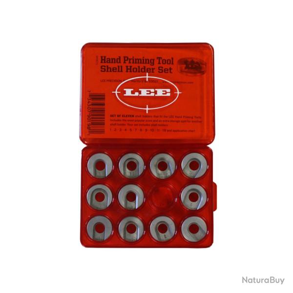 Lee Precision - Kit de 11 Shell Holders (support de douille) Auto-Prime Kit de 11 Shell Holders (sup