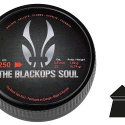 Plombs The Black Ops Soul &agrave; t&ecirc;te pointue cal. 5,5 mm