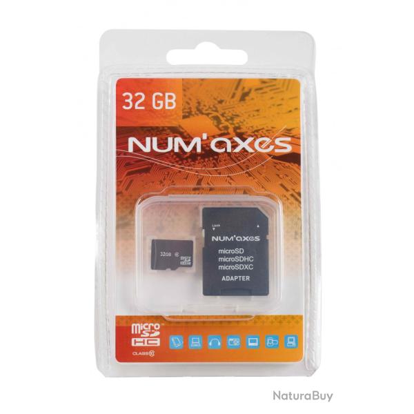 Num'Axes Carte micro SD 8 � 64 Go + adaptateur MicroSD 64 Go