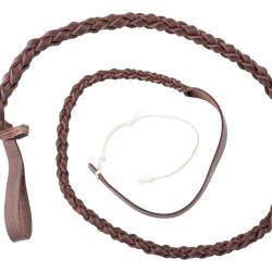 Flotte en cuir tress&eacute; standard pour fouet - Country Flotte de 185 cm