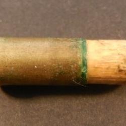 2416 - Rare - .38 S &W grenaille dans insert bois - Tr&egrave;s ancienne munition poudre noire 1896