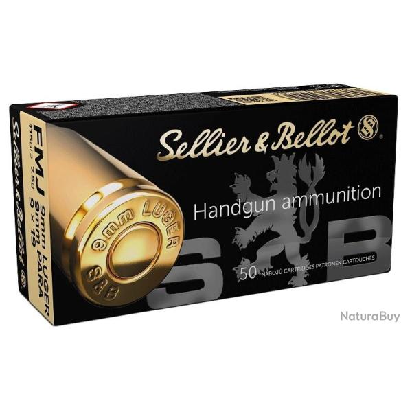 Munitions Sellier et Bellot 9mm FMJ 115gr