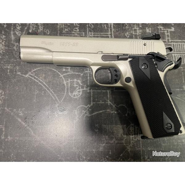 Sig Sauer 1911-22 inox, calibre 22 LR