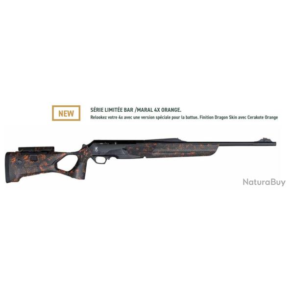 crosse bar 4x chassis carbone unic FBT browning  armeur dragon skin cerakote orange serie limit�e