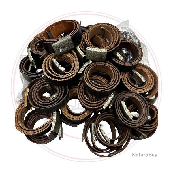 Ceinture en cuir noir de l'arm�e allemande - koppel - koppelschloss