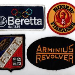 PATCH INSIGNE TISSUS BERETTA RUGER ARMINIUS FFT TIR FABRICANT ARMES FIREARMS REVOLVER