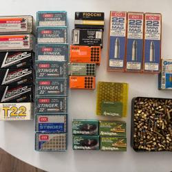 Lot de 2500 balles 22 Long Rifle, marques diverses