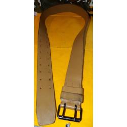 CEINTURON EN CUIR DE L'ARMEE FRANCAISE , TAILLE 2, LONGUEUR DU CEINTURON POUR ATTACHE 105 CM MAXI LO