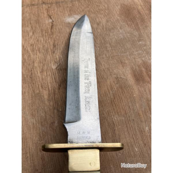 Couteau bowie Sheffield M&W