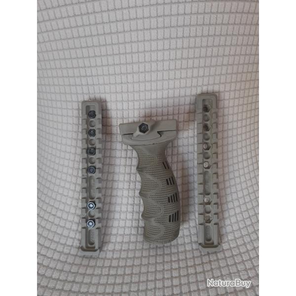 Poign�e garde main ainsi que 2 rails picatinny pour MP15