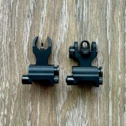 Samson Manufacturing - Hausse/Guidon rabattables Combo pour AR15 - R&eacute;f. : FFS+FRS
