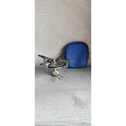 R&eacute;chaud de Camping Pliant et Compact - Br&ucirc;leur &agrave; Gaz Portable avec &Eacute;tui