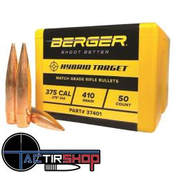 Ogives Berger Hybrid Target 375 Caliber 410 Grain boite de 50