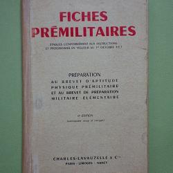(1957) Fiches pr&eacute;militaires - Charles-Lavauzelle & Cie.