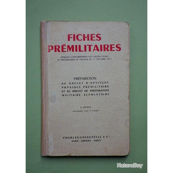 (1957) Fiches pr�militaires - Charles-Lavauzelle & Cie.