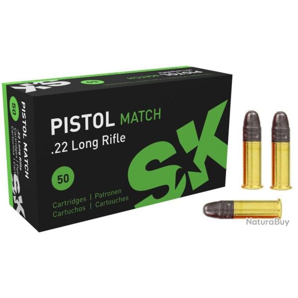 Cartouches SK Pistol Match cal. 22 LR 500