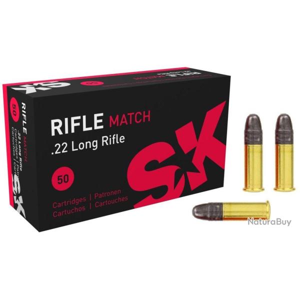 Cartouches SK Rifle Match cal. 22 LR 50