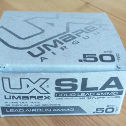Bo&icirc;te de 20 Plombs cal 50 UX SLA 320GR pour UMAREX HAMMER