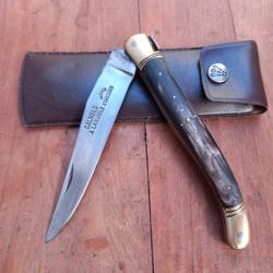 Couteau CALMELS A LAGUIOLE HORS CONCOURS Manche en Corne + &Eacute;tui