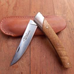 Joli Couteau LE THIERS par CHAMBRIARD 2003 Manche en CH&Ecirc;NE avec &Eacute;tui en Cuir