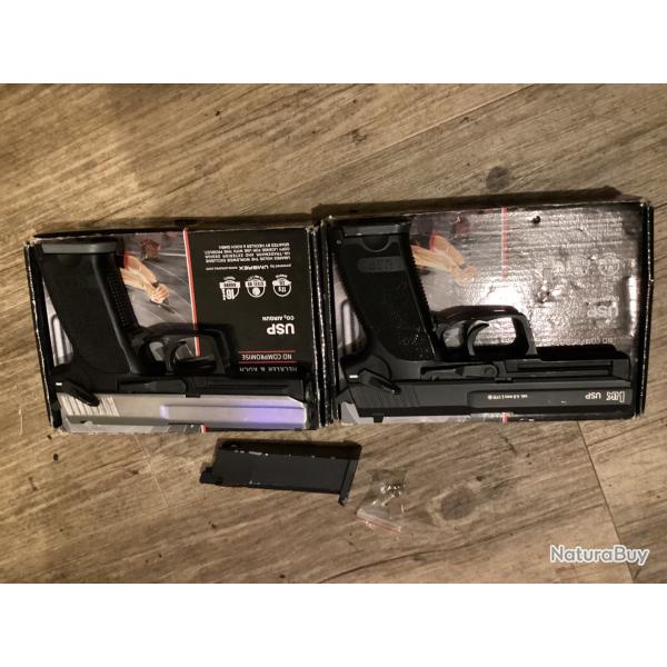 HK usp 4,5 mm acier. 2 chargeurs + 1 HK usp pro pi�ces ou � r�parer