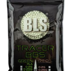 Billes Airsoft Tra&ccedil;antes BLS 0,30 g BIO - Sachet de 1 KG - BB BILLES BLS TRACER SACHET 1KG VERT - 0.