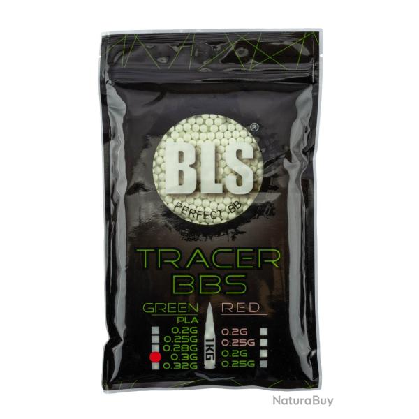 Billes Airsoft Tra�antes BLS 0,30 g BIO - Sachet de 1 KG - BB BILLES BLS TRACER SACHET 1KG VERT - 0.
