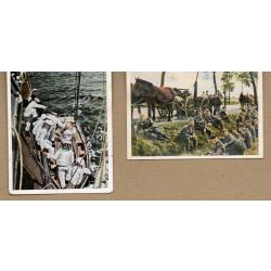 2 Mini Cartes postales de la Seconde Guerre mondiale  -N&deg;8306
