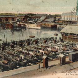 Carte Postale Ancienne - Cherbourg, L'Arsenal, Le Poste des Torpilleurs -N&deg;8308