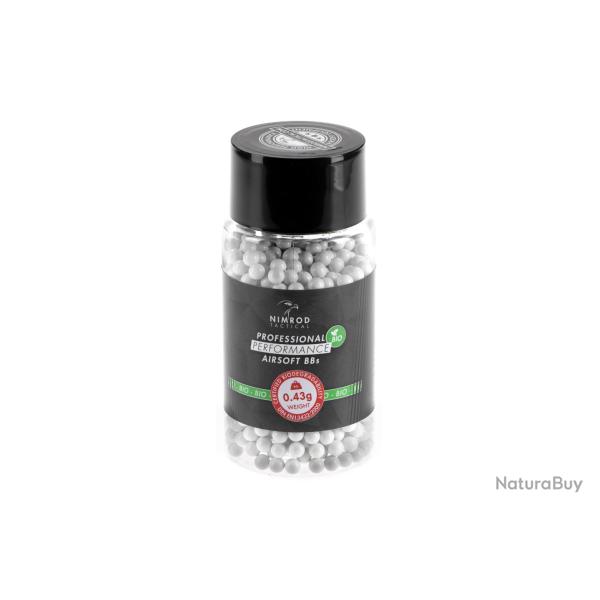 Nimrod 0.43g Bio BB Professional Performance 1000rds - R�f: 10815800100