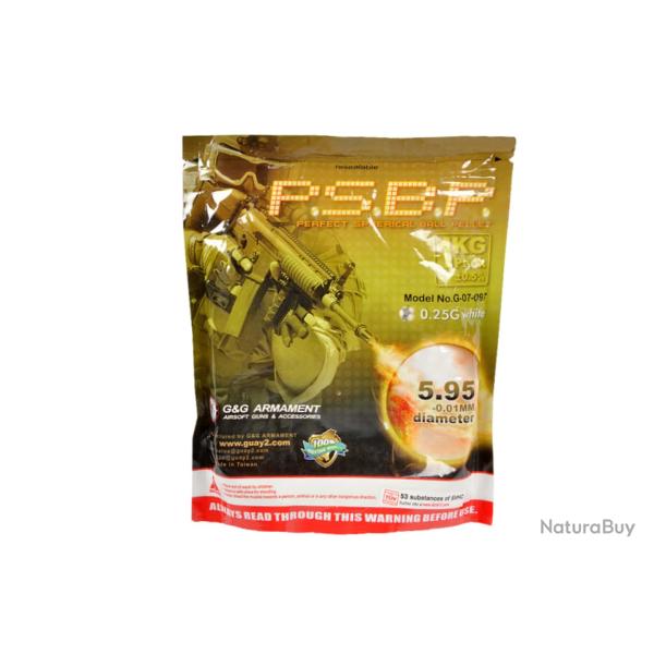 G&G 0.25g Perfect BBs 4000rds - R�f: G-07-097