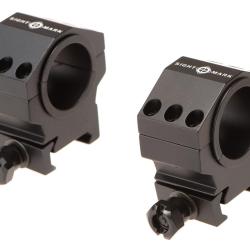 Sightmark 30mm / 25.4mm Tactical Mounting Rings - Medium Height - R&eacute;f: SM34006