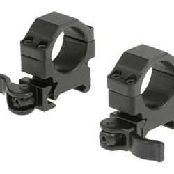 Leapers QD 25.4mm CNC Mount Rings Low - R&eacute;f: RQ2W1104
